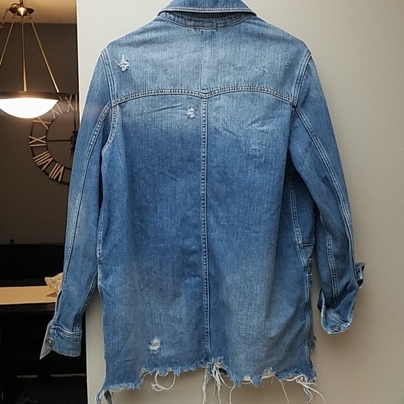 NWT Free People Moonchild Cotton Denim Shirt Jacke - Picture 5 of 5